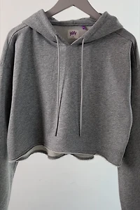 Year Round Terry Cropped Hoodie