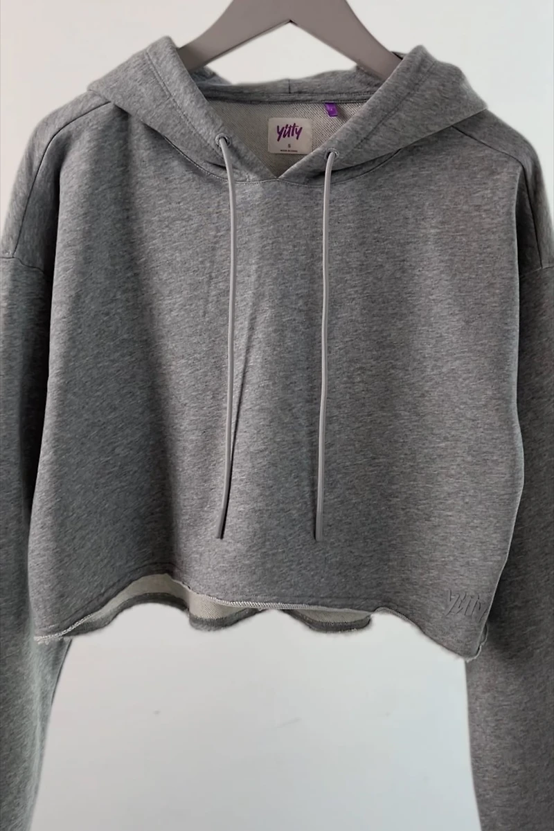 Year Round Terry Cropped Hoodie