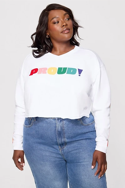 Terry Cropped Sweatshirt