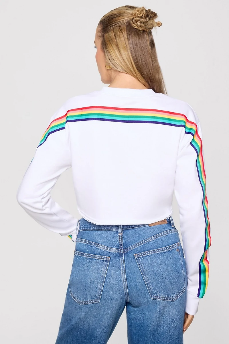 Terry Cropped Sweatshirt