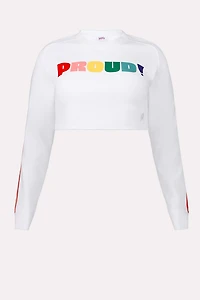 Terry Cropped Sweatshirt