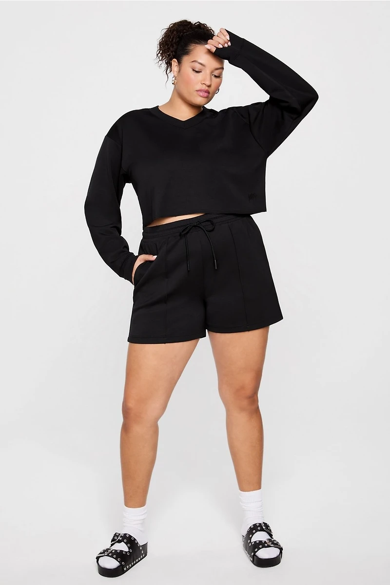 So Sleek Modal Cropped Sweatshirt