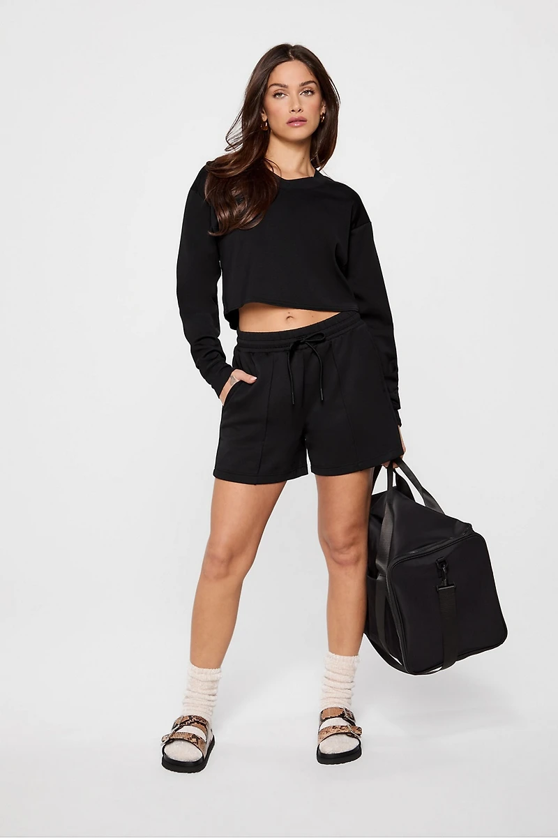So Sleek Modal Cropped Sweatshirt