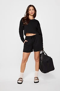 So Sleek Modal Cropped Sweatshirt