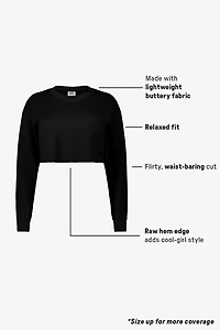 So Sleek Modal Cropped Sweatshirt
