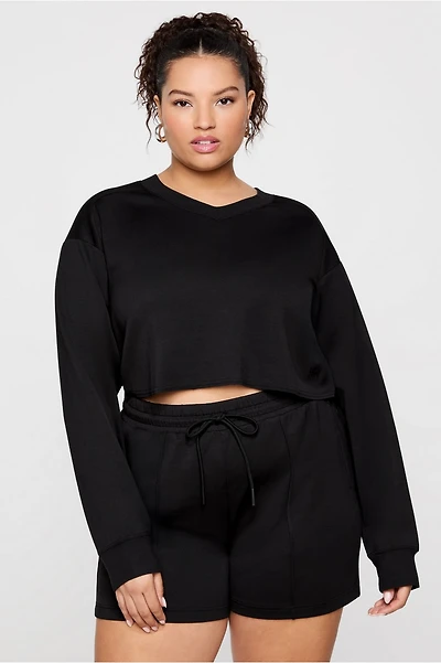 So Sleek Modal Cropped Sweatshirt