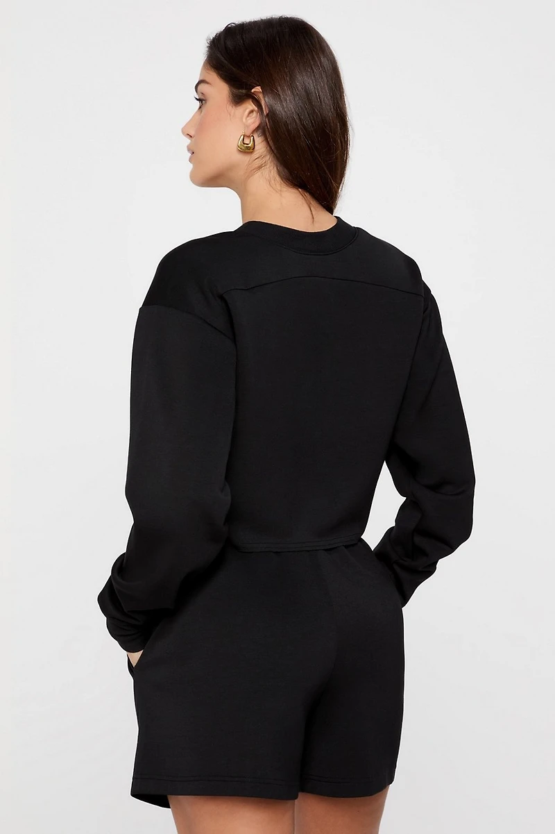 So Sleek Modal Cropped Sweatshirt