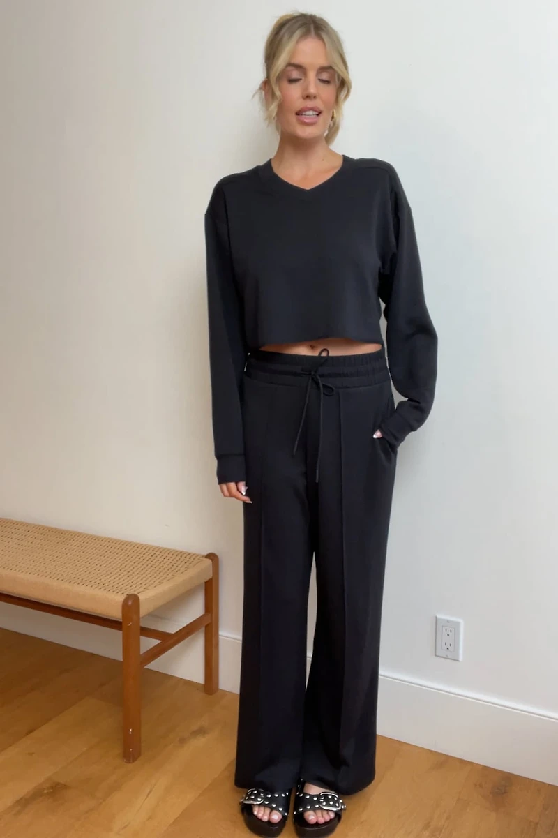 So Sleek Modal Cropped Sweatshirt