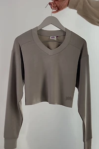 So Sleek Modal Cropped Sweatshirt