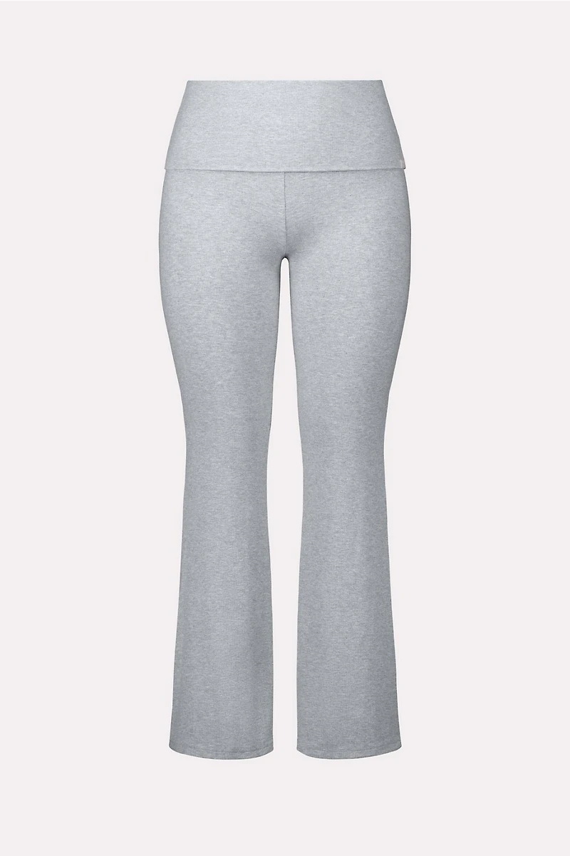 Soft Rib Foldover Pant