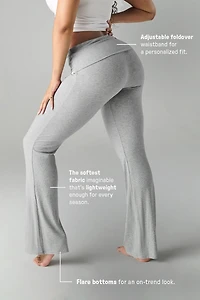 Soft Rib Foldover Pant