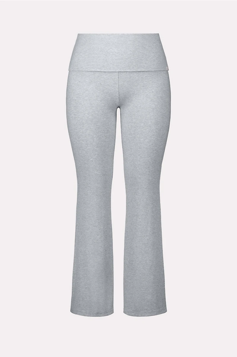 Soft Rib Foldover Pant