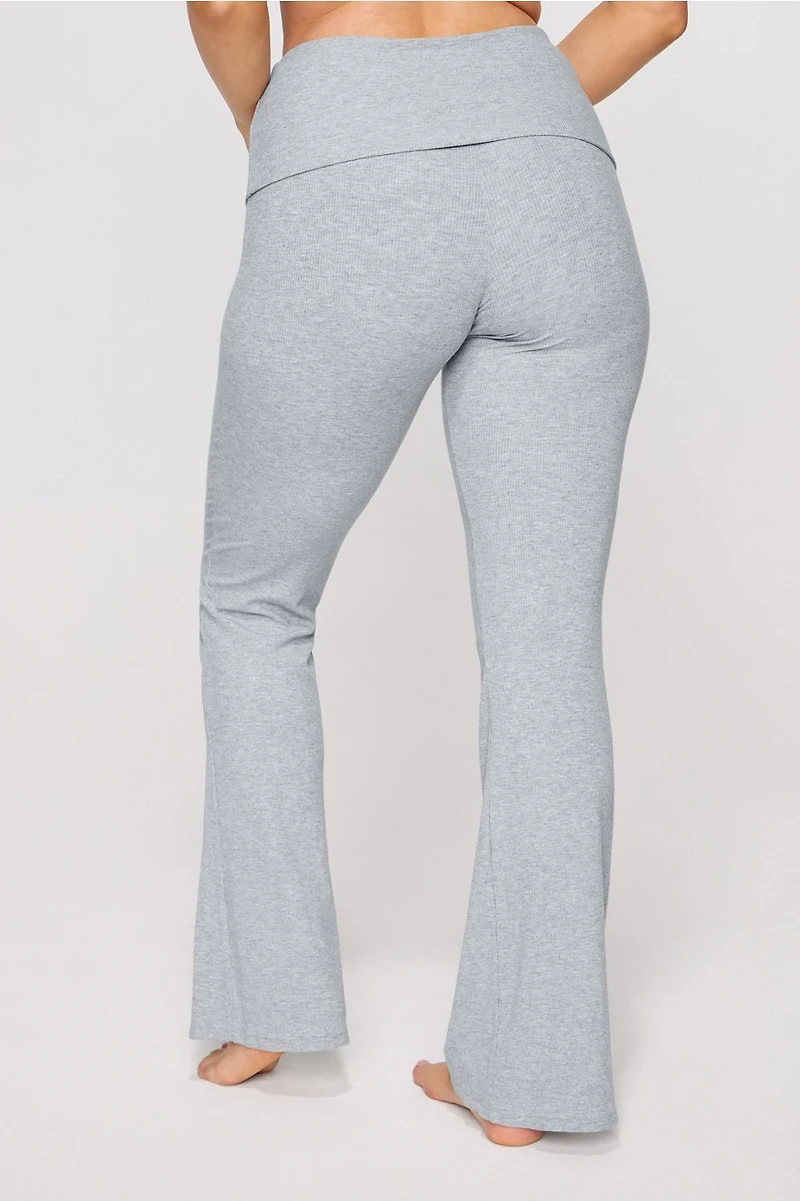 Soft Rib Foldover Pant