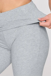 Soft Rib Foldover Pant