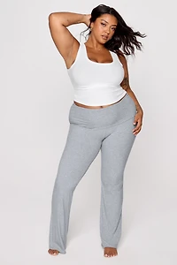 Soft Rib Foldover Pant