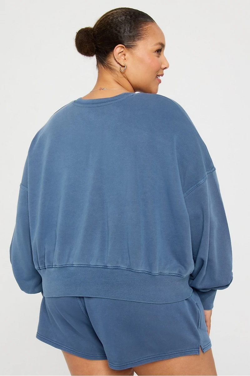 Year Round Terry Crew Neck Sweatshirt