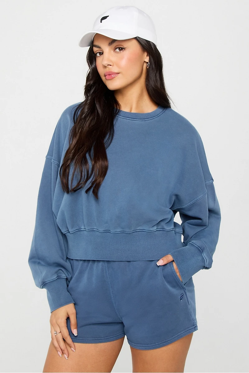 Year Round Terry Crew Neck Sweatshirt