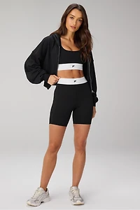 Year Round Terry Cropped Full-Zip Hoodie