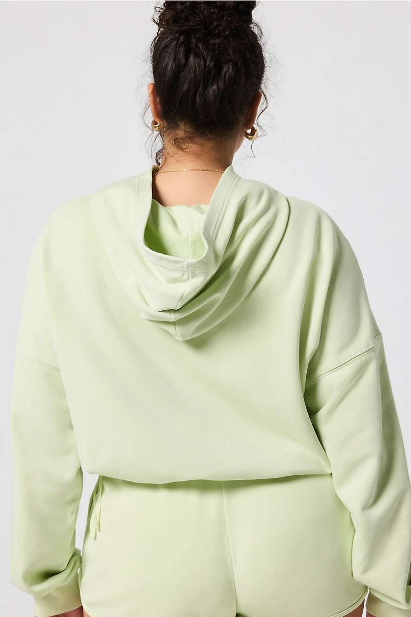 Year Round Terry Luxe Cropped Hoodie