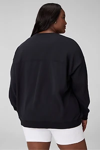 Year Round Terry Oversized Crew Neck Sweatshirt