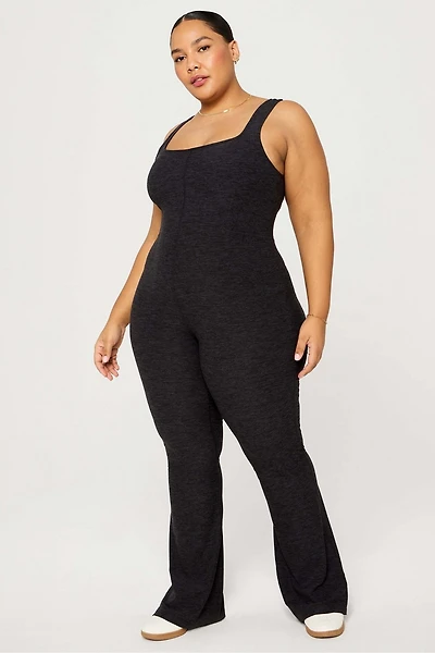 HeatherFlex Kick Flare Jumpsuit