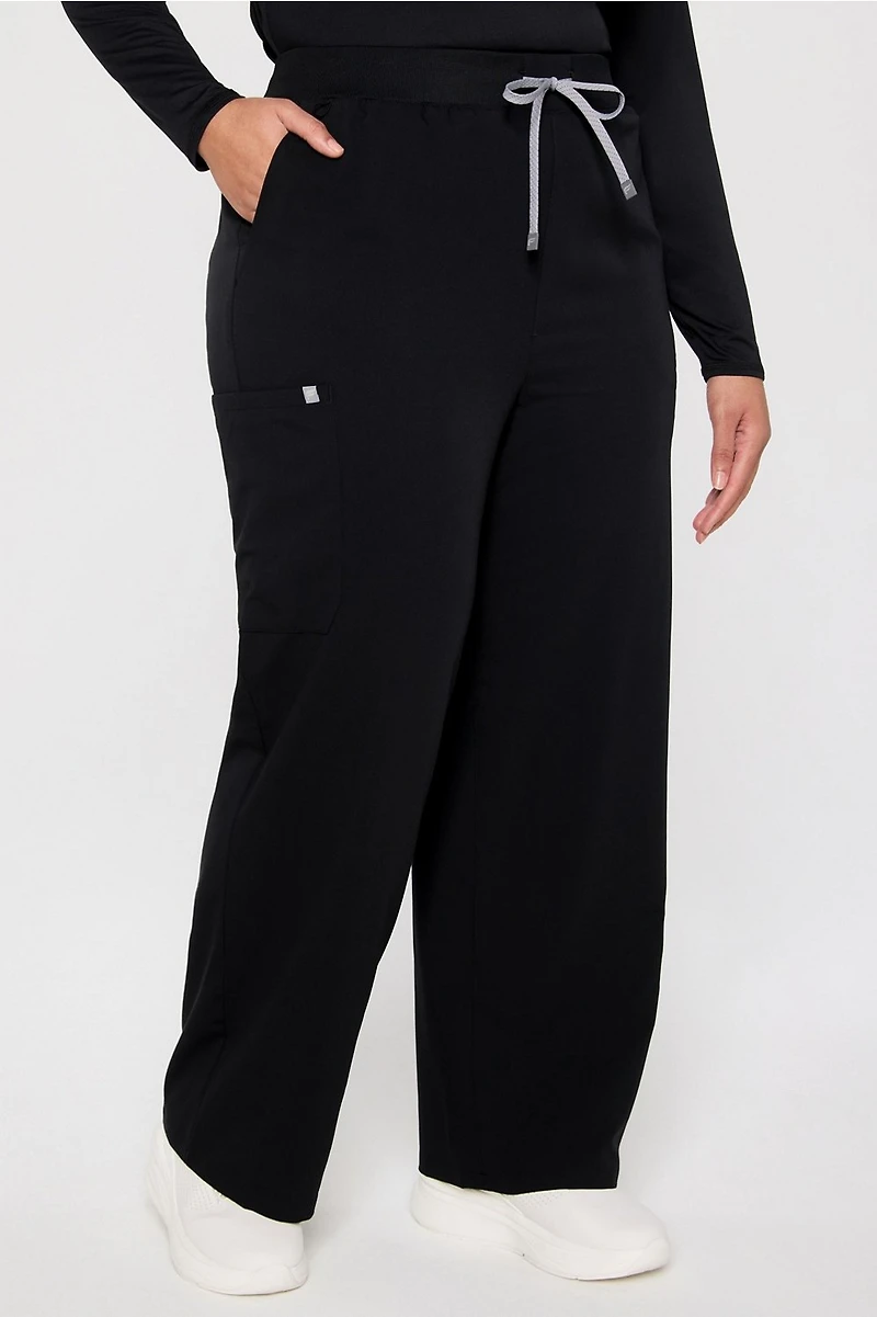 High-Rise Wide Leg Scrub Pant