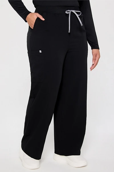 High-Rise Wide Leg Scrub Pant