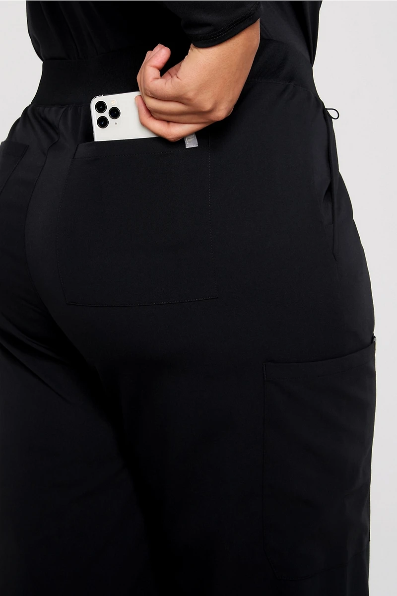 High-Rise Wide Leg Scrub Pant