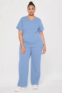 High-Rise Wide Leg Scrub Pant