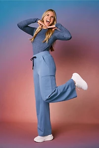 High-Rise Wide Leg Scrub Pant