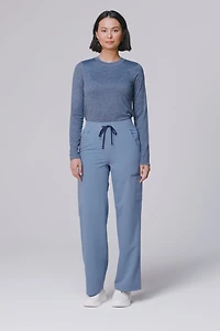 High-Rise Wide Leg Scrub Pant