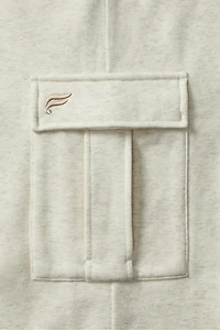 Cozy Fleece Wide Leg Cargo Sweatpant
