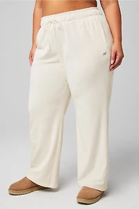 Plush Rib Wide Leg
