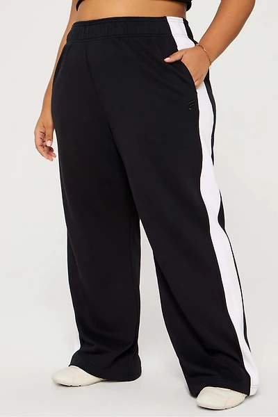 Year Round Terry Stripe Wide Leg Pant