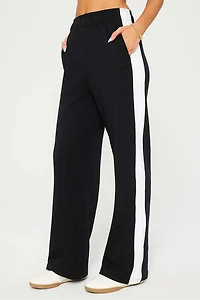 Year Round Terry Stripe Wide Leg Pant