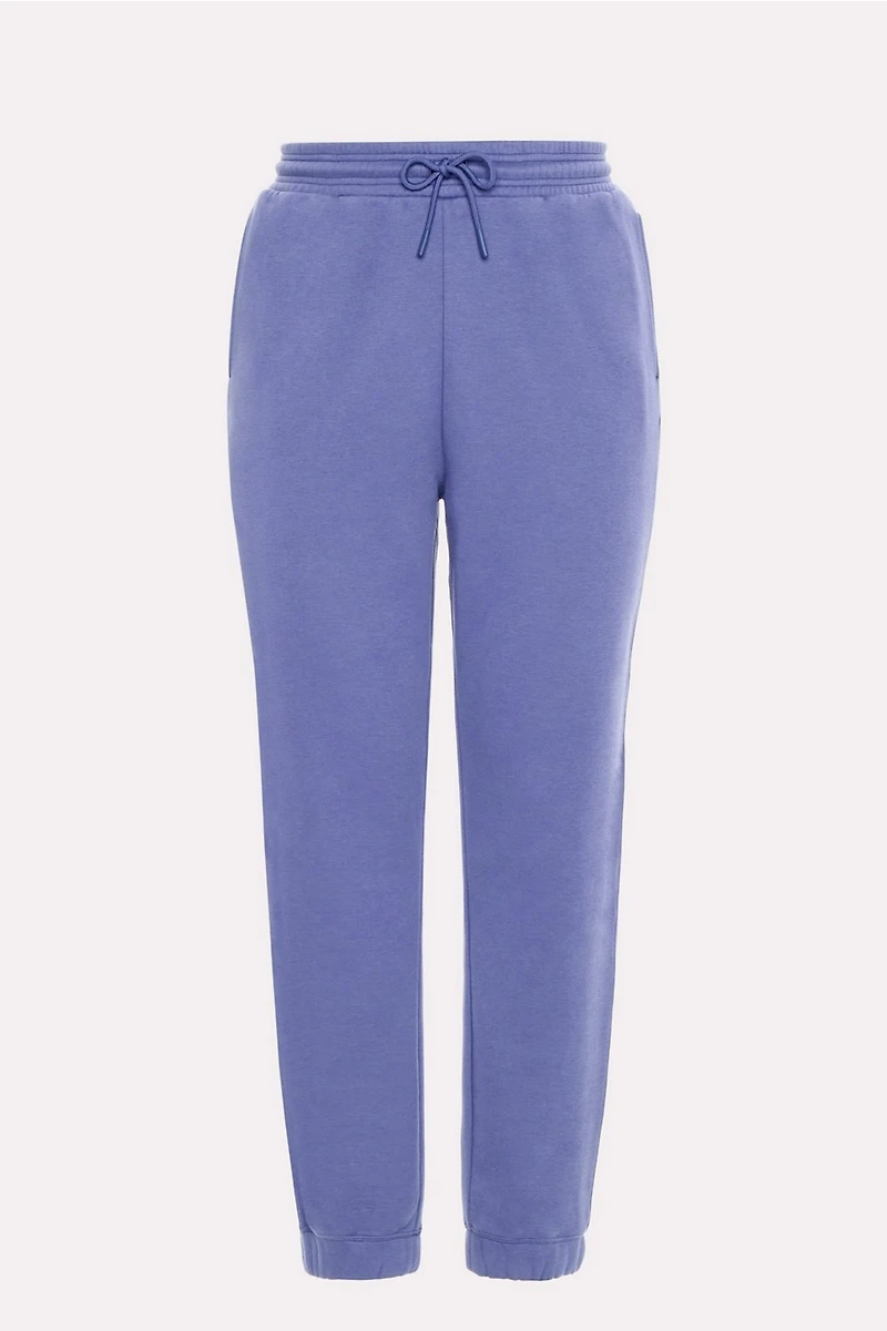 Cozy Fleece Mesh-Paneled Jogger