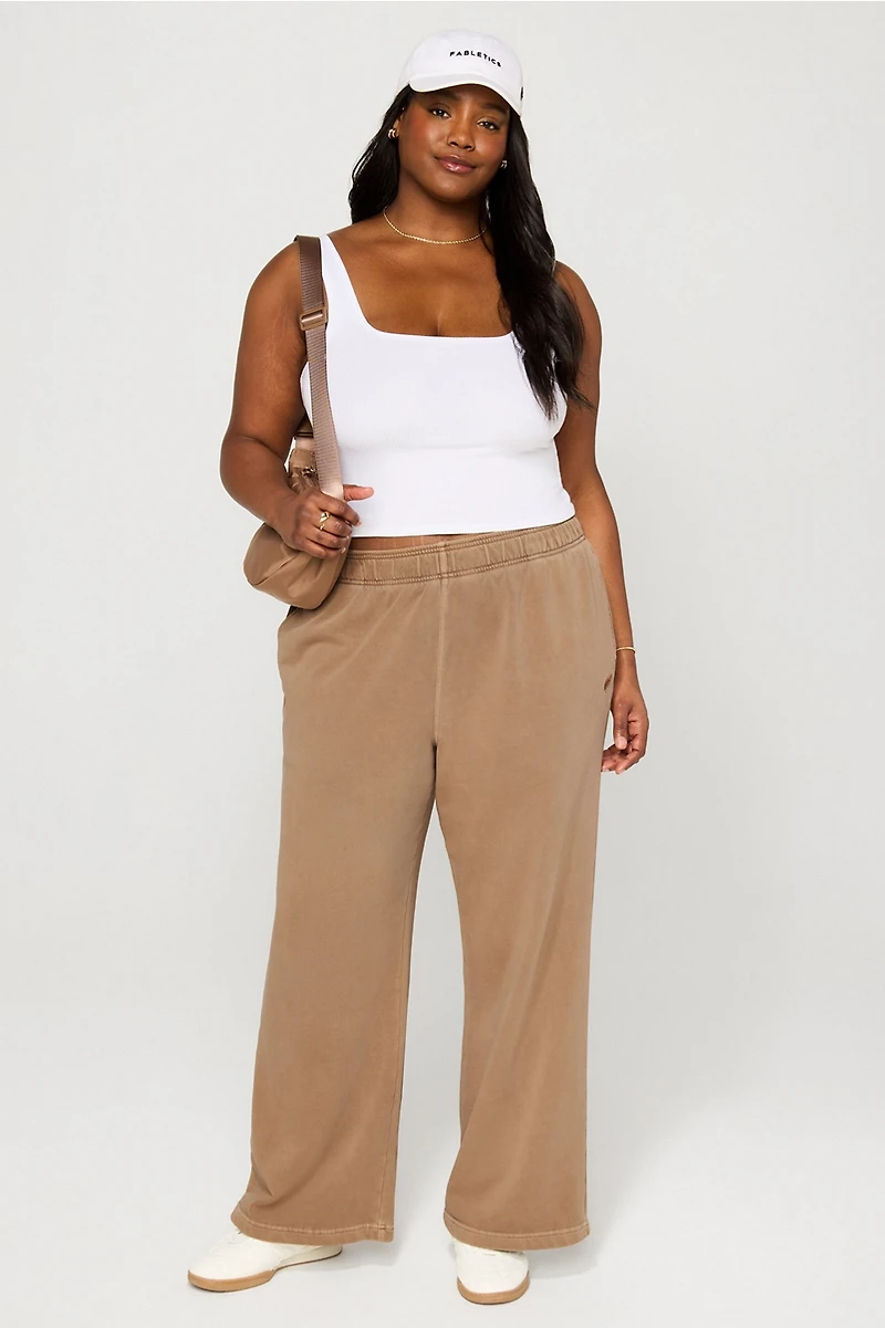 Year Round Terry Wide Leg Sweatpant