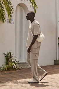 The Year Round Terry Straight Leg Cargo Pant