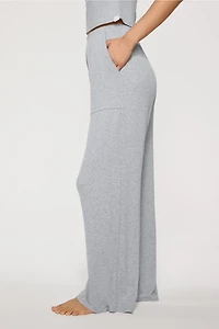 Soft Rib Wide Leg Pant