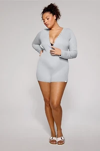 Soft Rib Henley Onesie