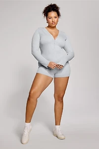 Soft Rib Henley Onesie