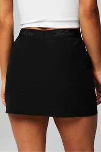 Woven Pocket Skirt With Built-In Short