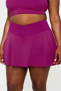 Crossover Flounce Skirt Ultra Mini