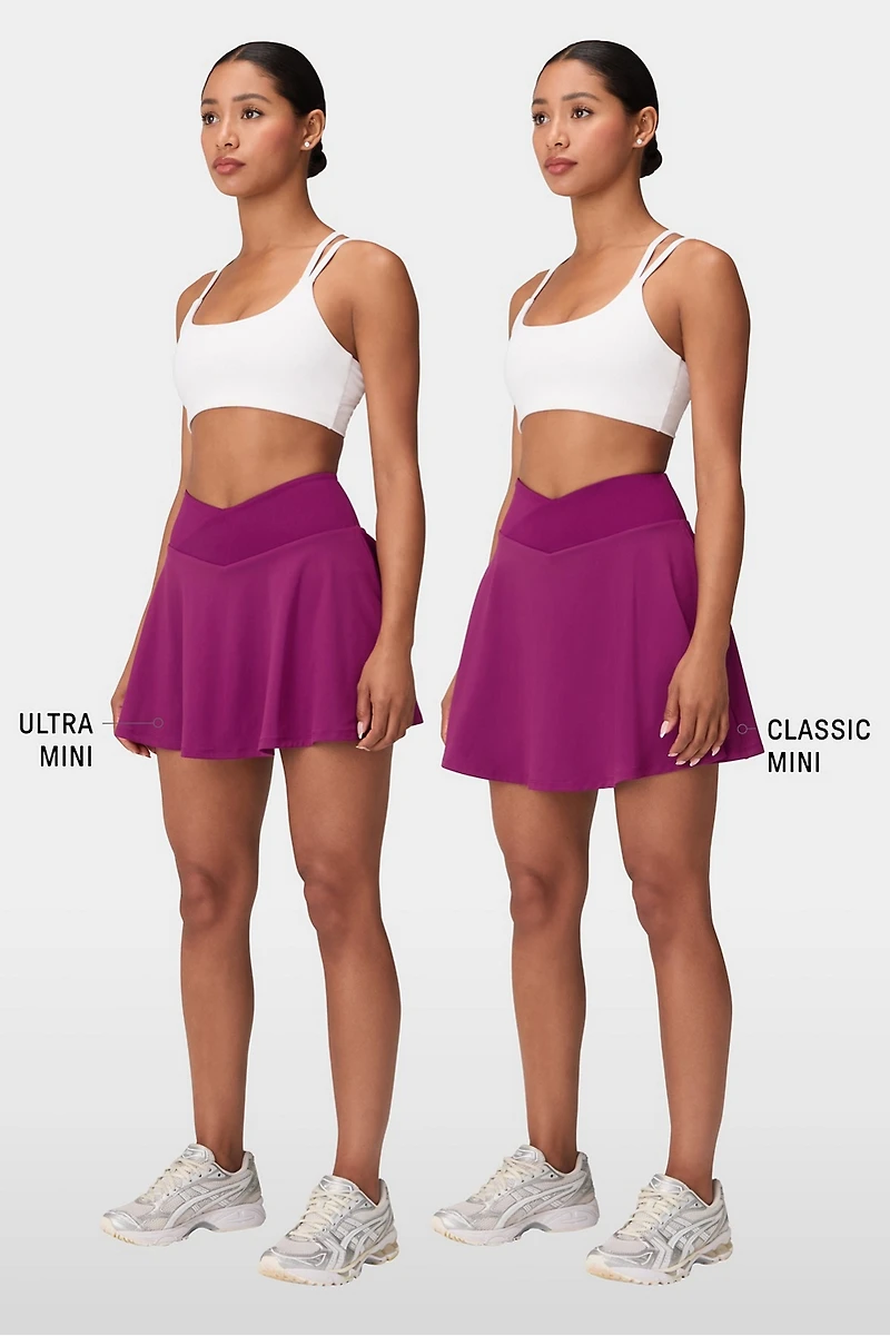 Crossover Flounce Skirt Ultra Mini