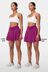 Crossover Flounce Skirt Ultra Mini