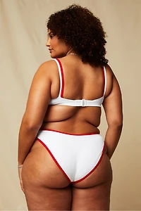 Sunset Scoop Rib Swim Top