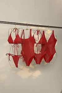 Swim Luxe Side Tie Thong Bikini
