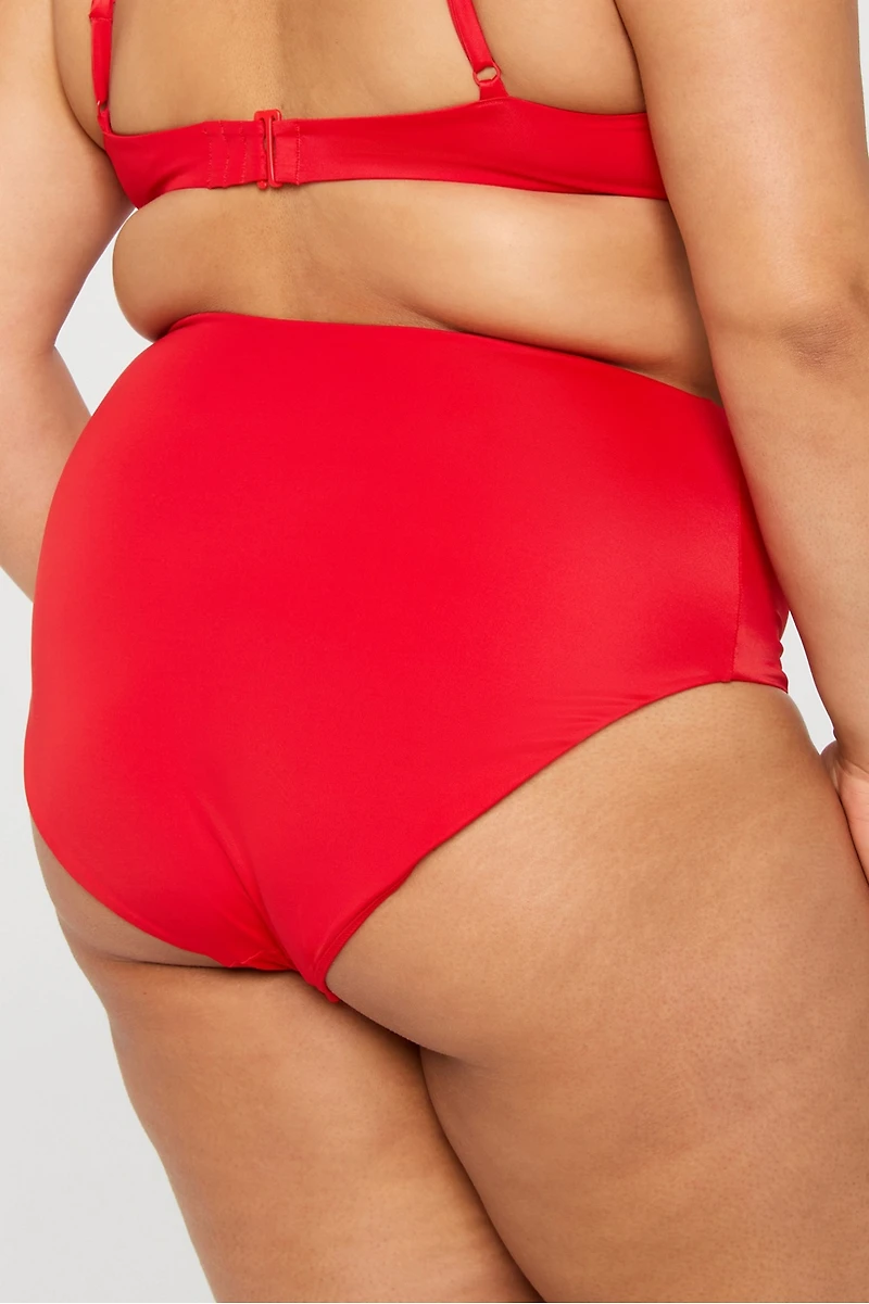 High-Waisted Swim Bottom