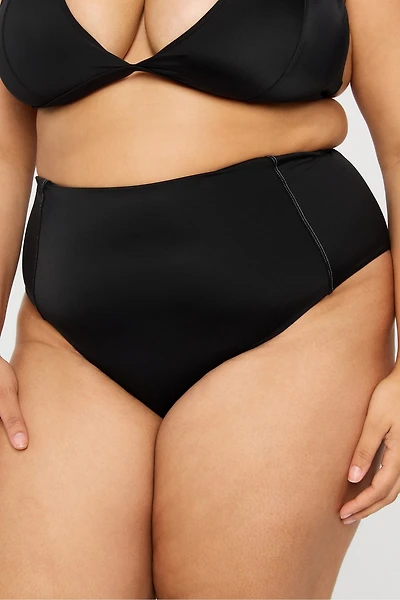 High-Waisted Panel Swim Bottom
