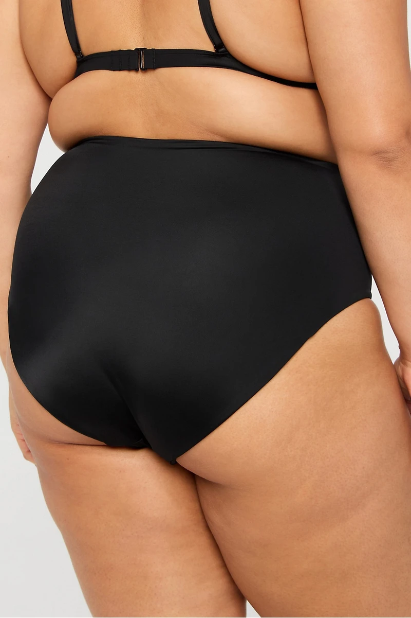 High-Waisted Panel Swim Bottom